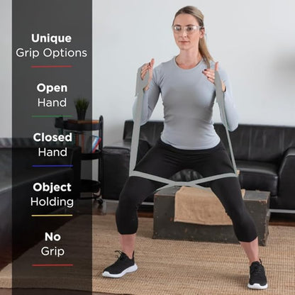 THERABAND CLX Resistance Band with Loops, Fitness Band for Home Exercise and Full Body Workouts, Portable Gym Equipment