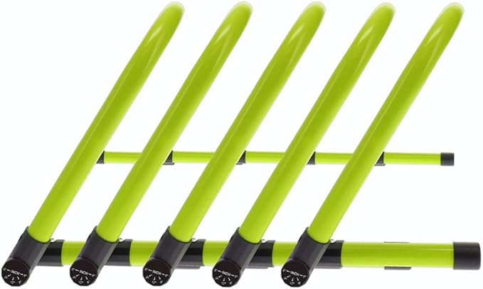 Body Sport Adjustable Athletic Speed Training Hurdles, Jumping & Speed Training Fitness Equipment, Hurdles for Track & Field, Basketball, Soccer & More, Set of 5