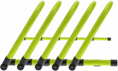 Body Sport Adjustable Athletic Speed Training Hurdles, Jumping & Speed Training Fitness Equipment, Hurdles for Track & Field, Basketball, Soccer & More, Set of 5