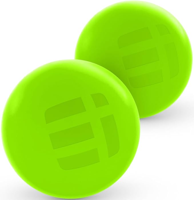 Massage Lacrosse Balls for Deep Tissue Relief - Trigger Point Therapy Ball Set for Plantar Fasciitis, Myofascial Release for Back, Shoulder, Foot - Massage Ball Roller - 2 Pack (Lime Green)