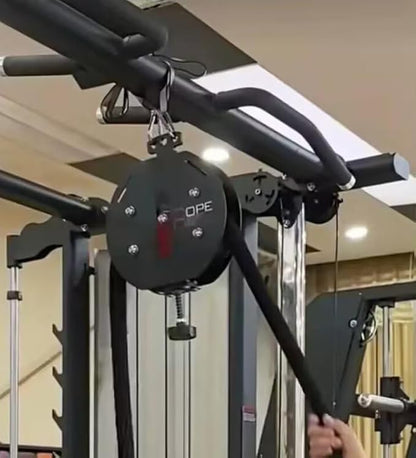 Endless Rope Trainer, Portable Cable Pulley Machine for Home Gym, Adjustable Resistance System - Full Body Workout Equipment for Arms, Back, Grip Strength & Core Coordination