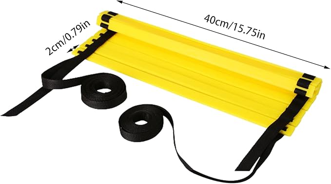 Training Ladder - Agility Training Ladder, Portable Speed Ladder | Multifunctional Training Ladder, Balance Training Tool, Workout Ladder Exercise Tool, Playing Field Equipment Speed Ladder for Kids