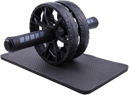 Ab Roller Wheel 2 Types Ab Roller No Noise Ab Wheel, Easy to Assemble, Abs Workout Equipment for Abdominal & Core Strength Training, Home Gym Exercise Wheels for Men & Women