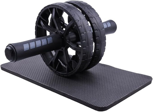 Ab Roller Wheel 2 Types Ab Roller No Noise Ab Wheel, Easy to Assemble, Abs Workout Equipment for Abdominal & Core Strength Training, Home Gym Exercise Wheels for Men & Women