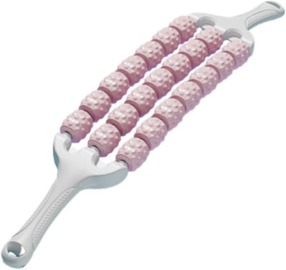YIJU Muscle Roller Stick Body Massage Stick Portable Multiuse Comfortable Massage Roller Home Gym for Travel Park Garden Fitness, Pink