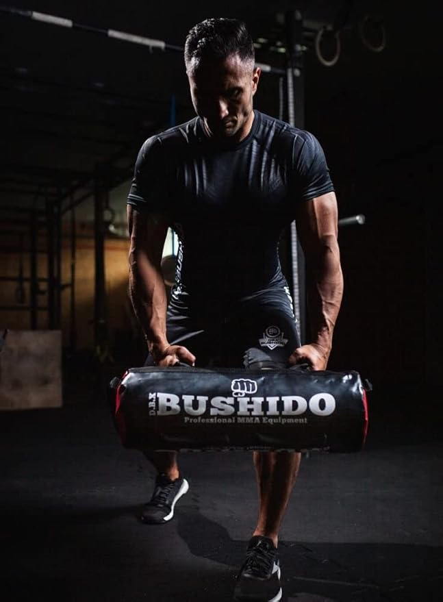 DBX BUSHIDO Unisex Adult DBX-PB-10 Sport Bulgarian 35 kg Sandbag Sandbag Fitness Sack Power Bag for Strength Training and Functional Training Empty Black One Size