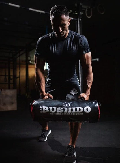 DBX BUSHIDO Unisex Adult DBX-PB-10 Sport Bulgarian 35 kg Sandbag Sandbag Fitness Sack Power Bag for Strength Training and Functional Training Empty Black One Size