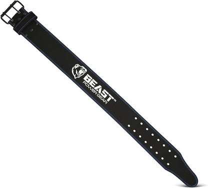 Beast Power Gear Weight Lifting Belts - Free Strap 4” Wide 10mm Thick for Weightlifting Bodybuilding Powerlifting Belt Superior Back Support Gym Belts for Men Women