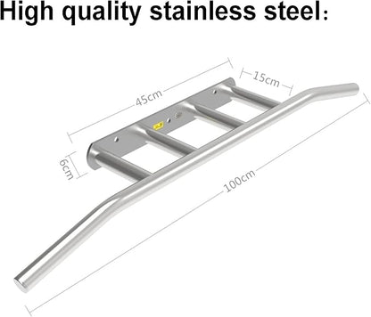 Indoor Exercise Fitness Pull-up Bar, Wall-Mounted Horizontal Bar, Multifunctional Strength Training Rod, for Home Gym, Easy to Install (Stainless Steel)