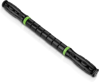 iGreely Premium Muscle Roller The Ultimate Massage Roller Stick 17 Inches Recommended by Physical Therapists Promotes Recovery Fast Relief for Cramps Soreness Tight Muscles Black