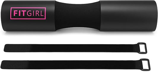 FITGIRL - Squat Pad and Hip Thrust Pad for Leg Day, Barbell Pad Stays in Place Secure, Thick Cushion for Comfortable Squats Lunges Glute Bridges, Olympic Bar and Smith Machine