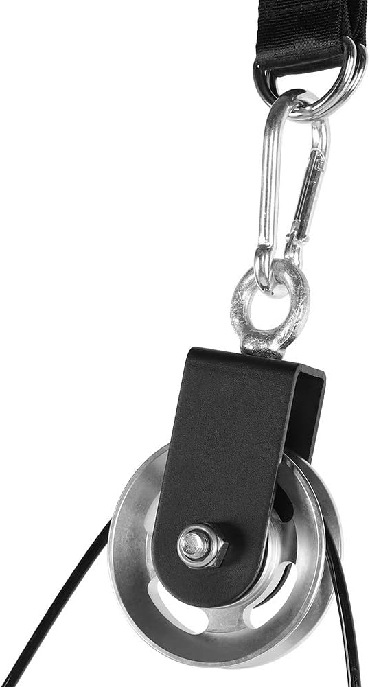 Lift Pulley System Strength Training Kit DIY Home Gym Equipment with Loading Pin for Full Body Workout Aluminum Alloy Iron Plastic Nylon