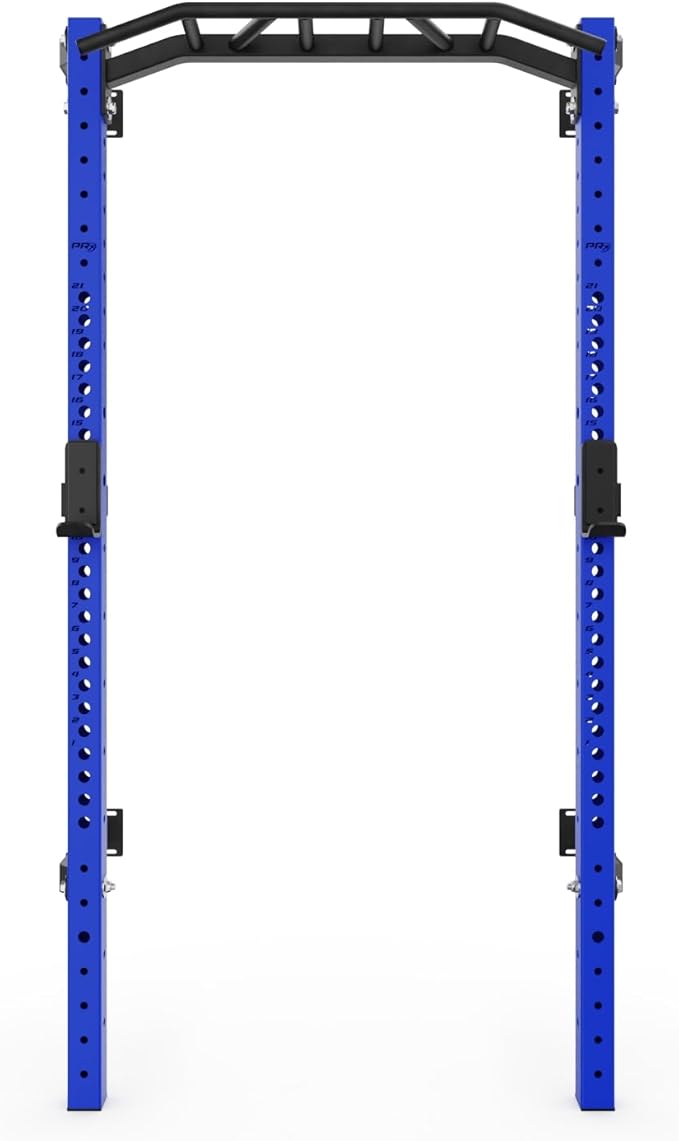 PRx Performance Profile® PRO Squat Rack 3x3 with Kipping or Multi-Grip Pull Up Bar, 89" or 95" Uprights As Seen On Shark Tank Wall Mounted Home Garage Gym Exercise System