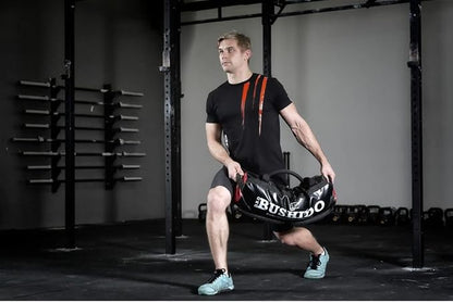 DBX BUSHIDO Unisex Adult DBX-PB-10 Sport Bulgarian 35 kg Sandbag Sandbag Fitness Sack Power Bag for Strength Training and Functional Training Empty Black One Size