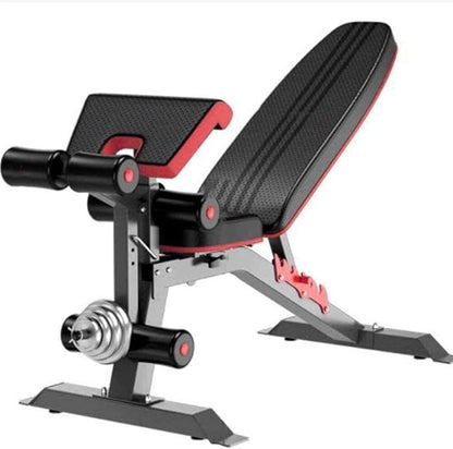 Adjustable Weight Bench Home Training Gym Weight Lifting, Weight Bench Adjustable Dumbbell Bench Foldable Sit-up Board Easy Storage Leg Fixation Dumbbells Fitne
