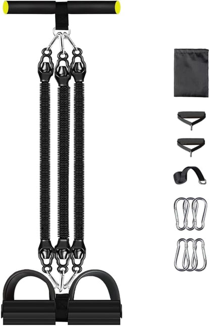 Multifunction Tension Rope Set,Upgraded Smart Stirrup Puller-Pedal Puller Tensioner Workout Bands Resistance with Abdomen/Waist/Leg/HIPS/Chest/Back