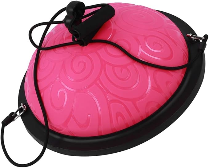 Half Ball Trainer Enhancing Balancing Stability for Yoga Fitness Exercise Purple 18.1x18.1x7.9in