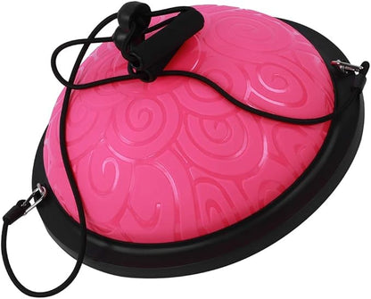 Half Ball Trainer Enhancing Balancing Stability for Yoga Fitness Exercise Purple 18.1x18.1x7.9in