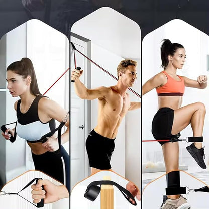 Push Up Board, Portable 25-In-1 Push up Board for Men, | Pilates Bar & Fitness Accessories with Resistance Bands & Ab Roller Wheel, Professional Strength Training Equipment For Man and Women