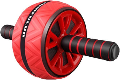 Ab Roller Wheel Fitness Abdominal Wheel with Non-slip Red Grip for Core Strength Training Home Workout Exercise Equipment for Men and Women