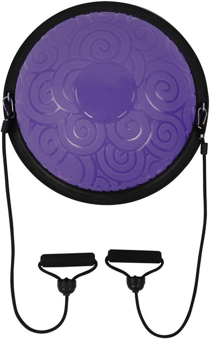 Half Ball Trainer Enhancing Balancing Stability for Yoga Fitness Exercise Purple 18.1x18.1x7.9in