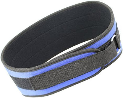 6" Nylon Power Weight Lifting Belt/Back Support Belt Blue