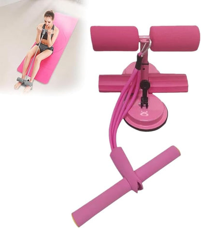 Ab Training Auxiliary Device, Portable Adjustable Sit up Core Exercise Equipment, Double Suction Cups Three Levels of Height, Multi-functional Workout Ab Machine for Home Gym