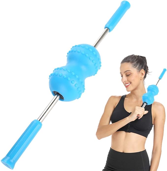 OUTASIGHT Massage Stick Roller, Multifunctional Body Muscle Massager, Deep Massage Stick Relief Myofascial Release with 2 Balls for Men and Women