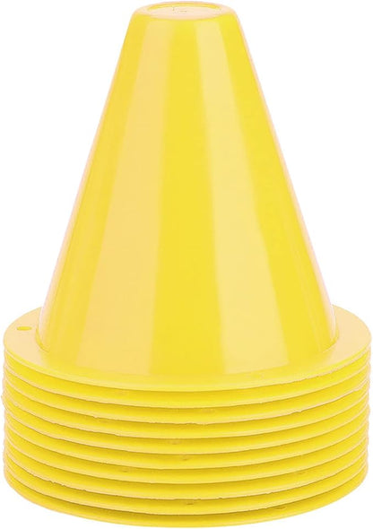10-Pack Football Training Cones, Bracket Accessories, Obstacle Marking Set