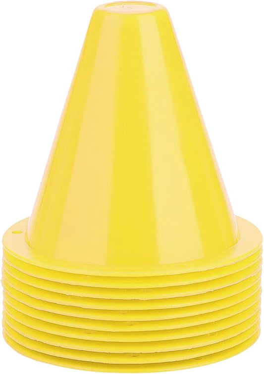 10-Pack Football Training Cones, Bracket Accessories, Obstacle Marking Set