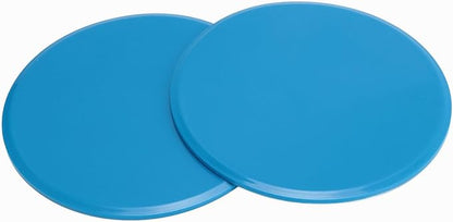 Core Sliders for Full Body Workout, Dual Sided Discs, Compact 7 Inch Round Black - Portable Design, Multi Surface Use, Ideal for Home and Gym Exercise