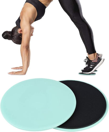 Yosoo 2 Pcs Core Sliders Exercise Sliders Fitness Gliding Disks for Exercise for Abdominal Core Exercise Equipment Home Fitness Equipment