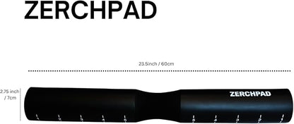 Barbell Pad Squat Pad Designed Specifically for Zercher Squats - Great for Zercher Squats, Front Squats and Hip Thrusts — Extra Long Length—Fit Standard and Olympic Bars Perfectly