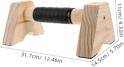 2pcs Wooden Parallettes Bars for Push-ups and Sturdy Wood Stands for Men and Women Versatile Exercise Equipment for Strength Training and Calisthenics