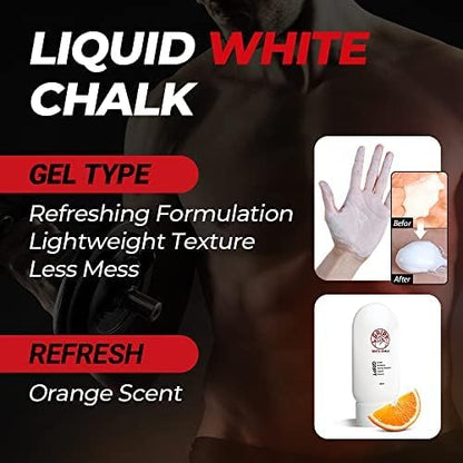 GRIPT Clear Liquid Chalk for Pole Dancing Mess Less Professional Dry Hand Grip Gel Chalk 100ml for Pole Dance Aerial Yoga Tennis Golf Racquet Grips Sweat Resistant Long Lasting