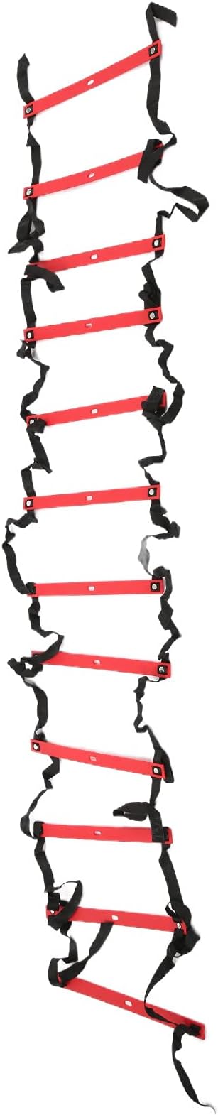 Agility Ladder Soccer Training Speed Ladder Fixed Non Slip Footwork Exercise Equipment for Football Sports Training PP Material Bright Colors 6M 12 Rung