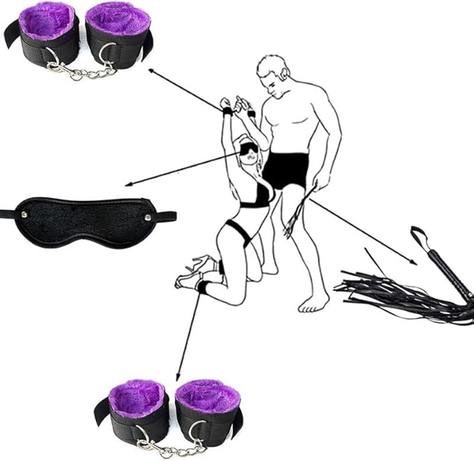 10-Piece Nylon Yoga Endurance Kit, Stylish Stretch Band, Complete Small Tools, Stamina Building, Mutual Training Home Fitness Combo (Purple)+Y15