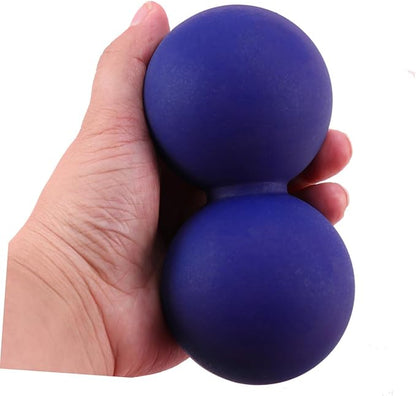 SECFOU Peanut Massage Ball Set Solid Silicone Myofascial Balls for Muscle Relief Physical Therapy and Yoga for Sore Back and Trigger Point Therapy