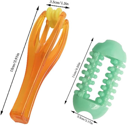 2 Pack Finger Massager Roller Set Hand Massager Trigger Finger Therapy Tool for Arthritis and Joint Pain Relief Blood Flow Circulation Improvement Repetitive Strain Relief Carpal Tunnel Symptom