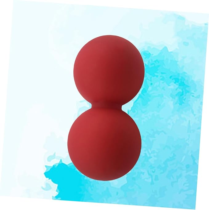 SECFOU Peanut Massage Ball Set Solid Silicone Myofascial Ball for Deep Tissue Therapy and Muscle Recovery for Yoga Physical Therapy Sore Muscle Relief