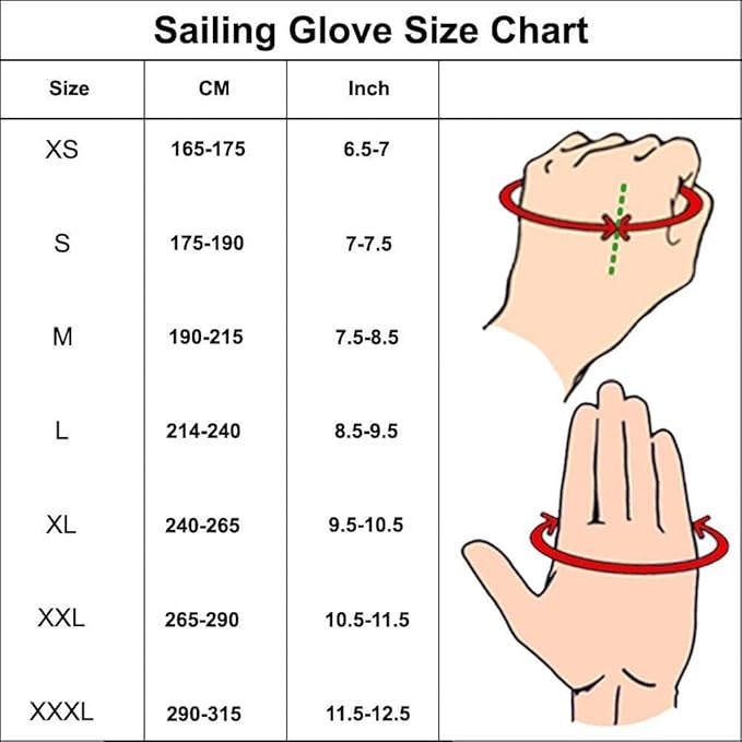 MRX Sailing Gloves for Men & Women 3/4 Finger Grip Great for Sailing, Yachting, Paddling, Kayaking, Fishing, Dinghying Water Sports
