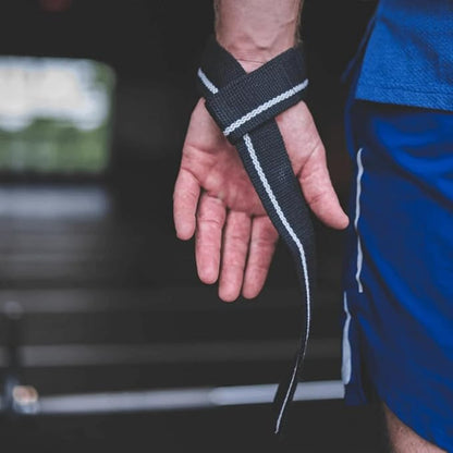 Rehband Lifting Straps for Strength Training, 1 Pair Fitness Pull Straps, 100% Cotton, 56cm Grip Support for Bodybuilding, More Grip Strength Weightlifting