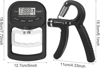 Grip Strength Trainer 396lbs/180kg,Digital Grip Strength Tester with LCD Display,Hand Dynamometer Grip Strength Trainer,Electronic Hand Grip Strength Tester,for Home School Use