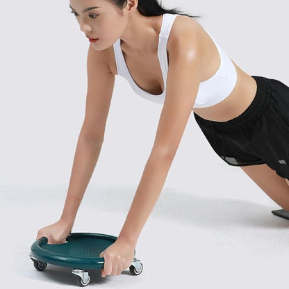 Ab Roller Wheel, Multi-Functional Abdominal Exercise Board with Mat, 360° Rotating Abs Training Machine Equipment for Full Body Fat Burning Gym