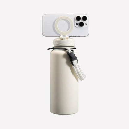 ZTAR Insulated Stainless Steel Water Bottle – Compatible with Magsafe usable as Tripod, Leak-Proof, Keeps Drinks cool or warm, For Travel, Gym, and Office, Ideal Gift for Women, Men & Kids, 32 oz
