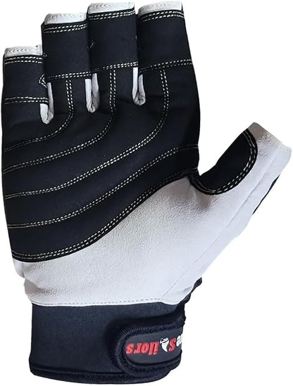 MRX Sailing Gloves for Men & Women 3/4 Finger Grip Great for Sailing, Yachting, Paddling, Kayaking, Fishing, Dinghying Water Sports
