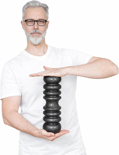 Track Spine Roller & Back Stretcher – Firm Deep Tissue Tool for Myofascial Release, Spinal Decompression, Posture Alignment & Muscle Recovery
