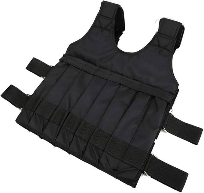 20kg Weighted Vest, Adjustable Bodybuilding Weight Vest with Removable Sandbags Fitness Training Gym Heavy Body Exercise for Weight Training Exercise