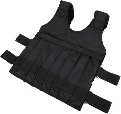 20kg Weighted Vest, Adjustable Bodybuilding Weight Vest with Removable Sandbags Fitness Training Gym Heavy Body Exercise for Weight Training Exercise