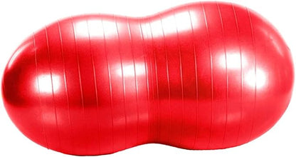 Aeromat Therapy Peanut Burst Resistance Ball for Physical Therapy and Rehabilitation - Red - 60cm - 300 lbs Weight Capacity